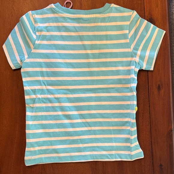 Mixed Kids Tees - Coral, Mint, Tan, Aqua Stripe & Light Blue - Picture 5 of 11